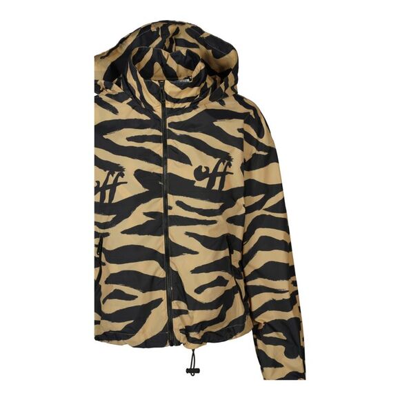 Off-White Zebra-Print Hooded Jacket - Picture 3 of 4
